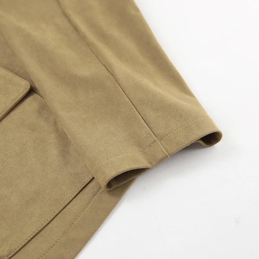 Lapel Pocket Short Jacket