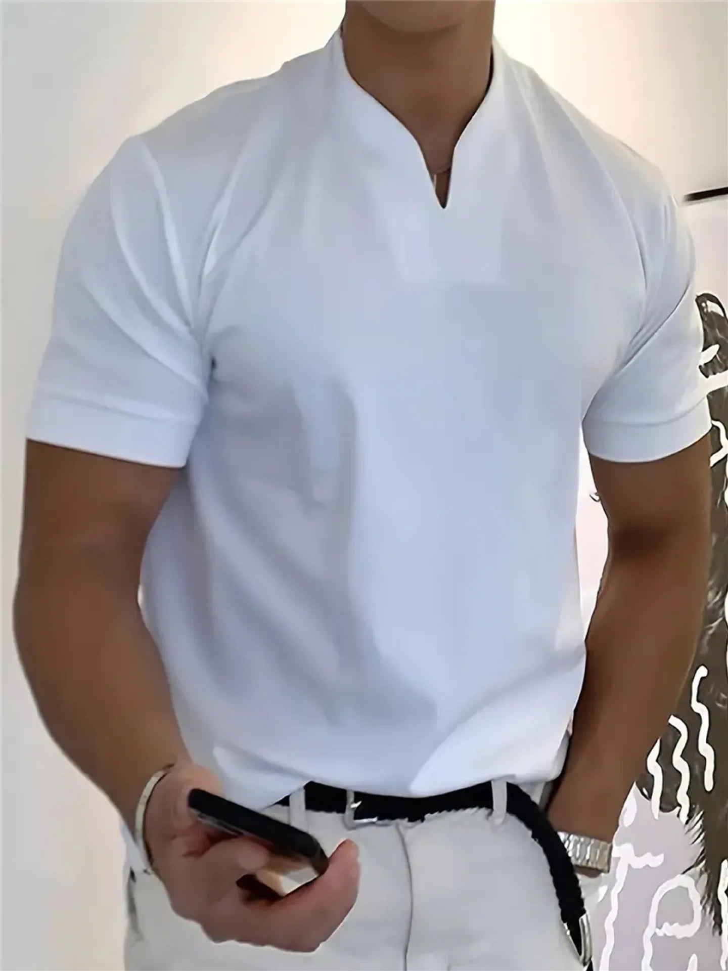 Core Flex V-Neck Solid Fit Tee