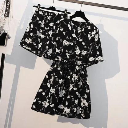 Bloom Essence Chiffon Suit Set