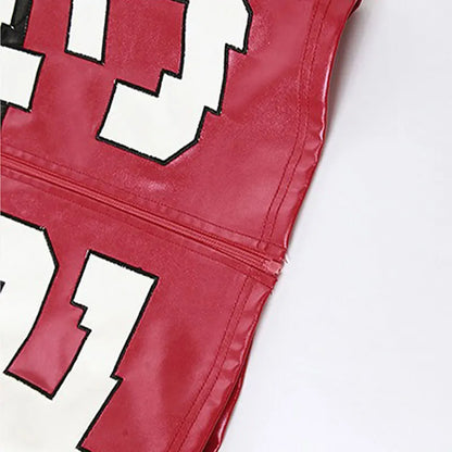 Urban Gloss Letter Print Crop Jacket