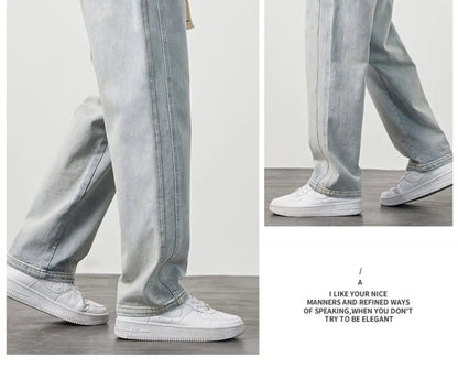 Letter Print Jeans