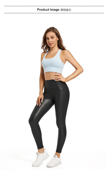 Lana Leather Fleece-Lined Pants