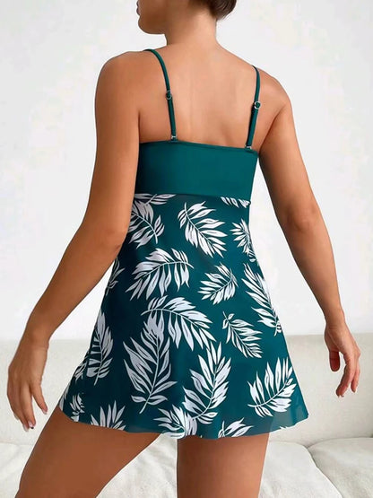 Wave Luxe Printed Tankini Swim Set