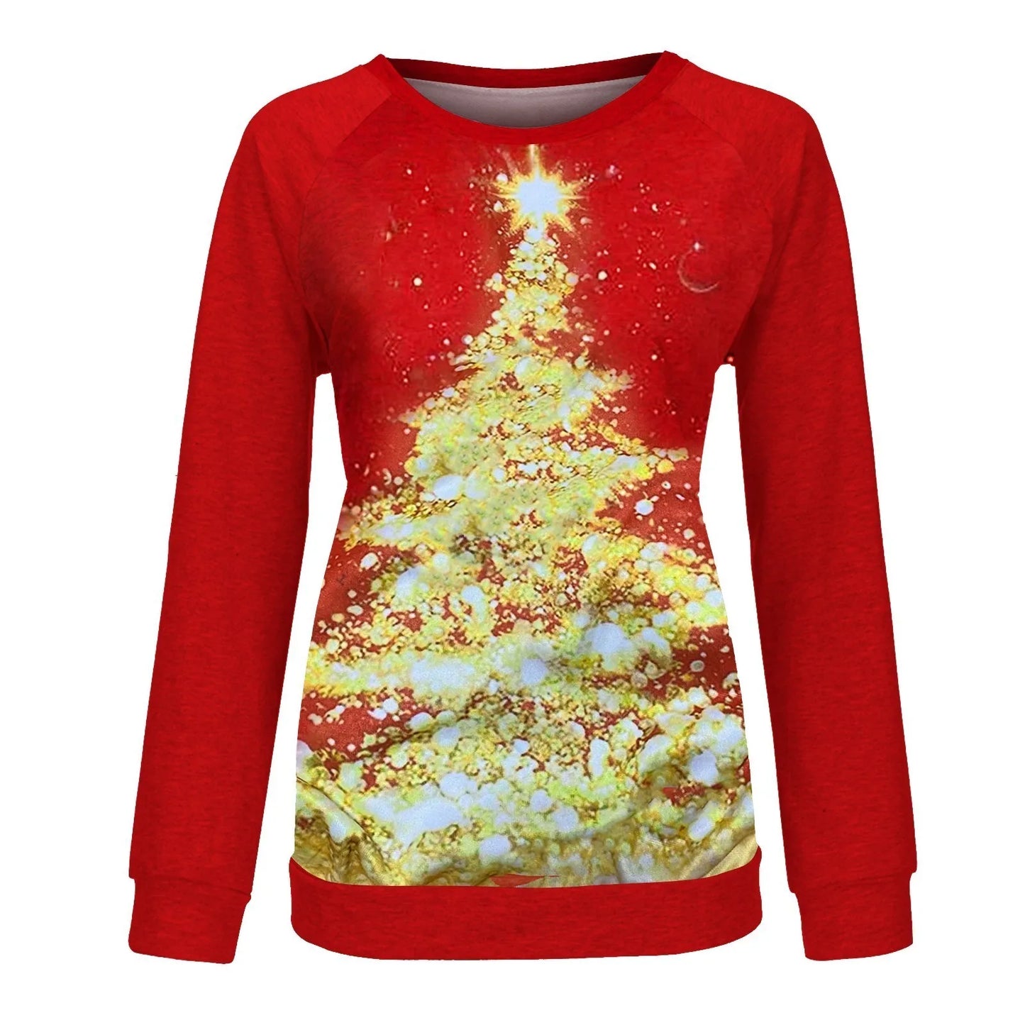 Casual Printed Round-Neck Sweatshirt