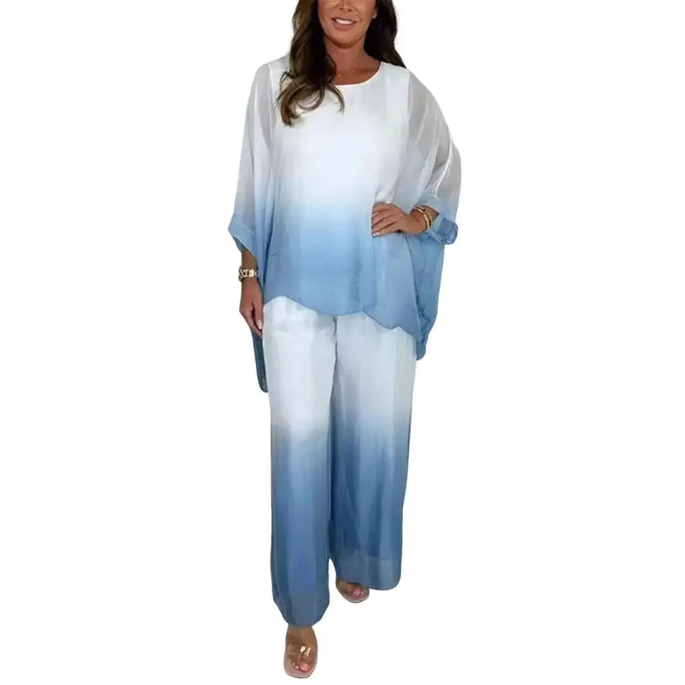 Chiffon Gradient Two-Piece Set