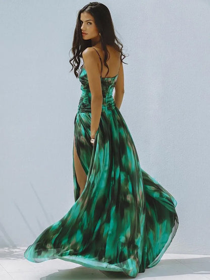 One Piece Swimsuit and Skirt Set