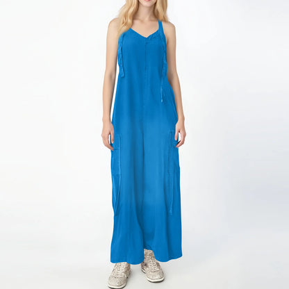 Effortless Charm V-Neck Jumpsuit