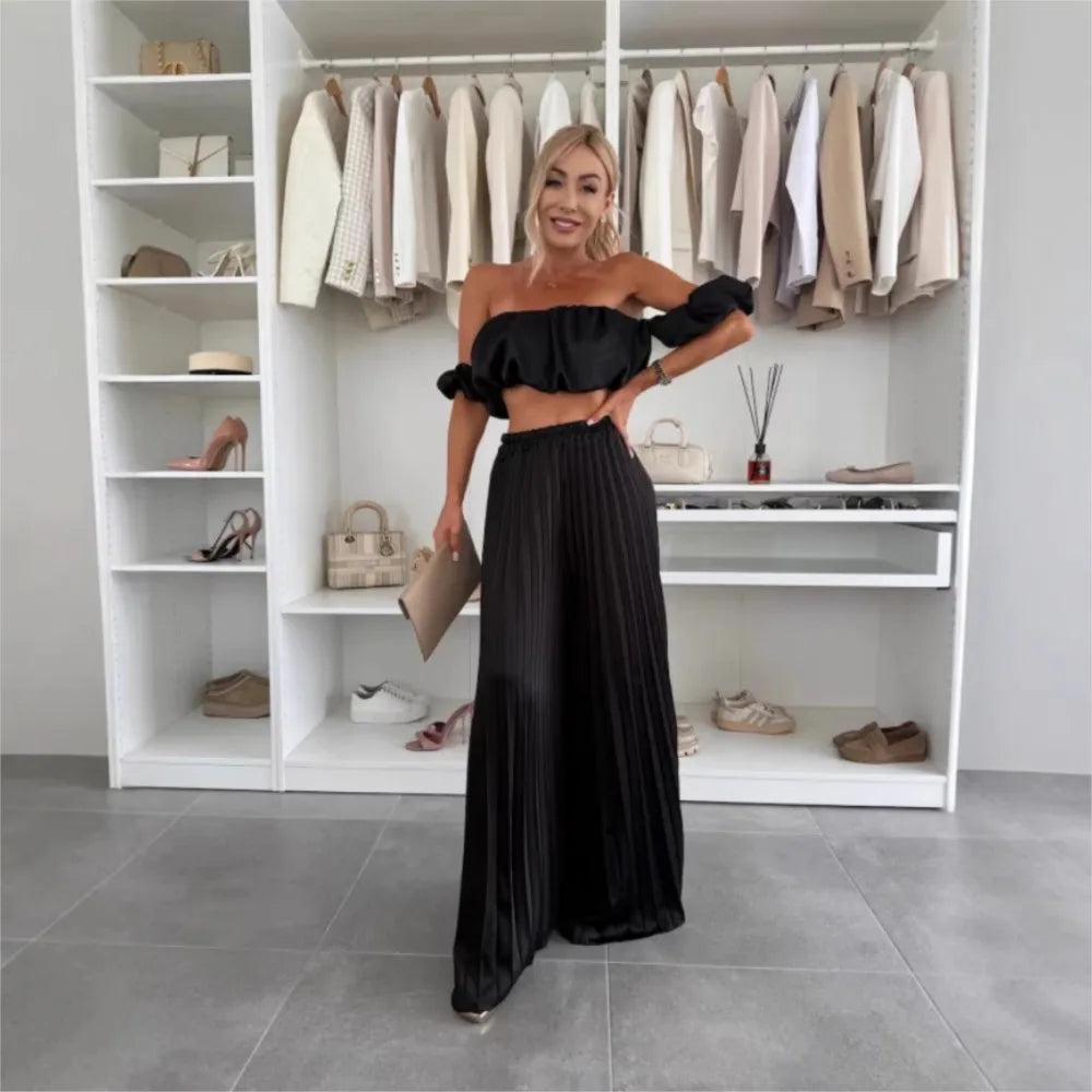 Off-Shoulder Tube Top Set