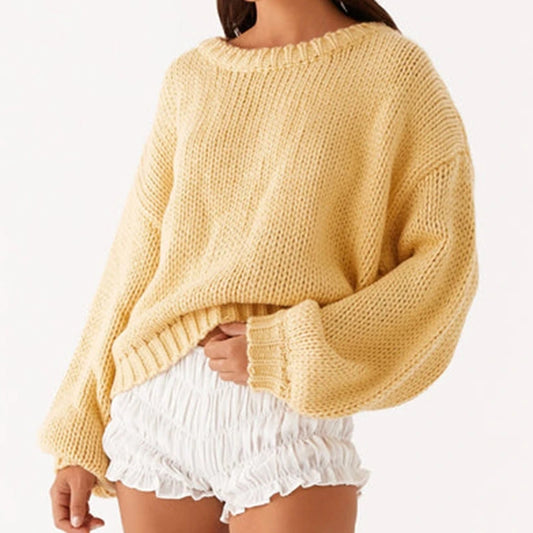 CozyHue Premium Knit Pullover Sweater