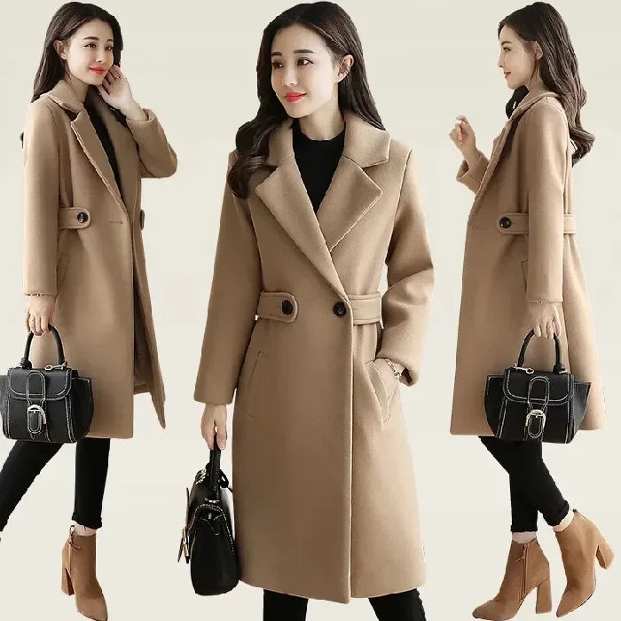 Korea Luxe Plus Woolen Overcoat