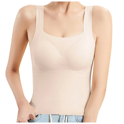 Square Neck Padded Push-Up Tank