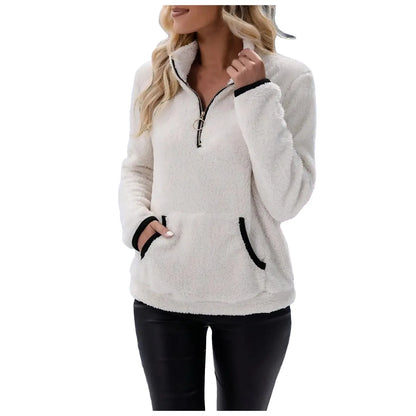 Cozy Zest Half-Zip Wool Pullover