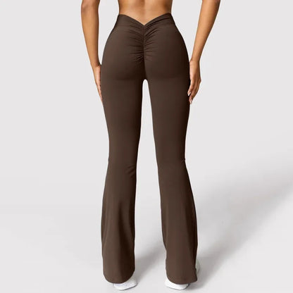 V-Back High Waist Horn Leggings