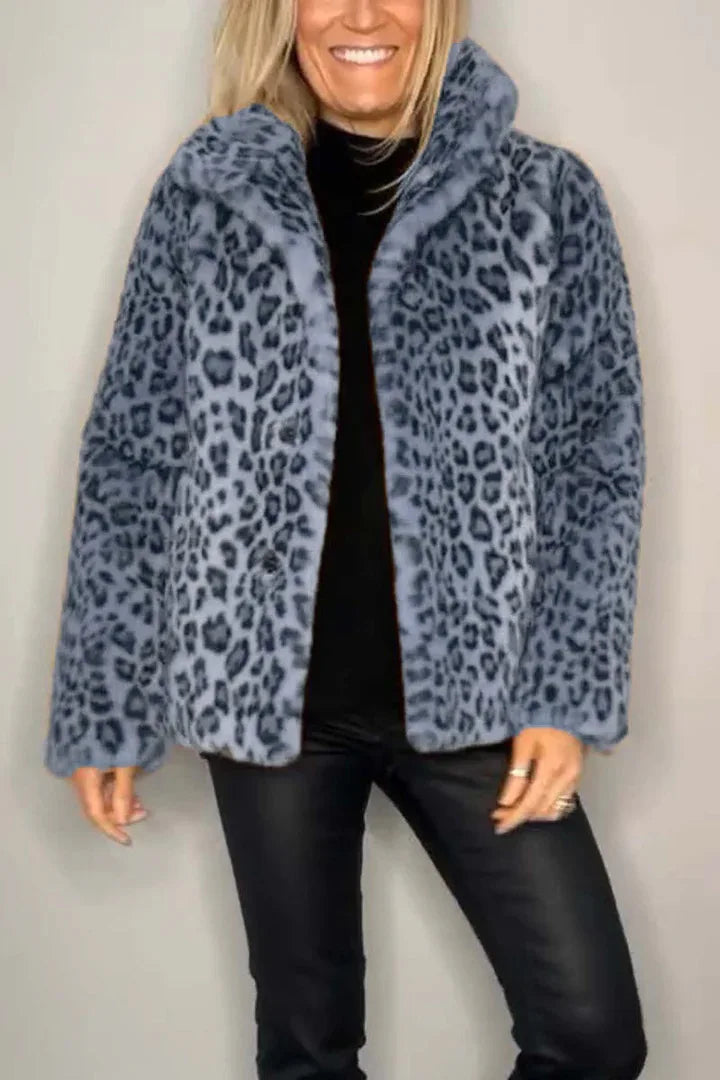 Women’s Faux Fur Leopard Coat