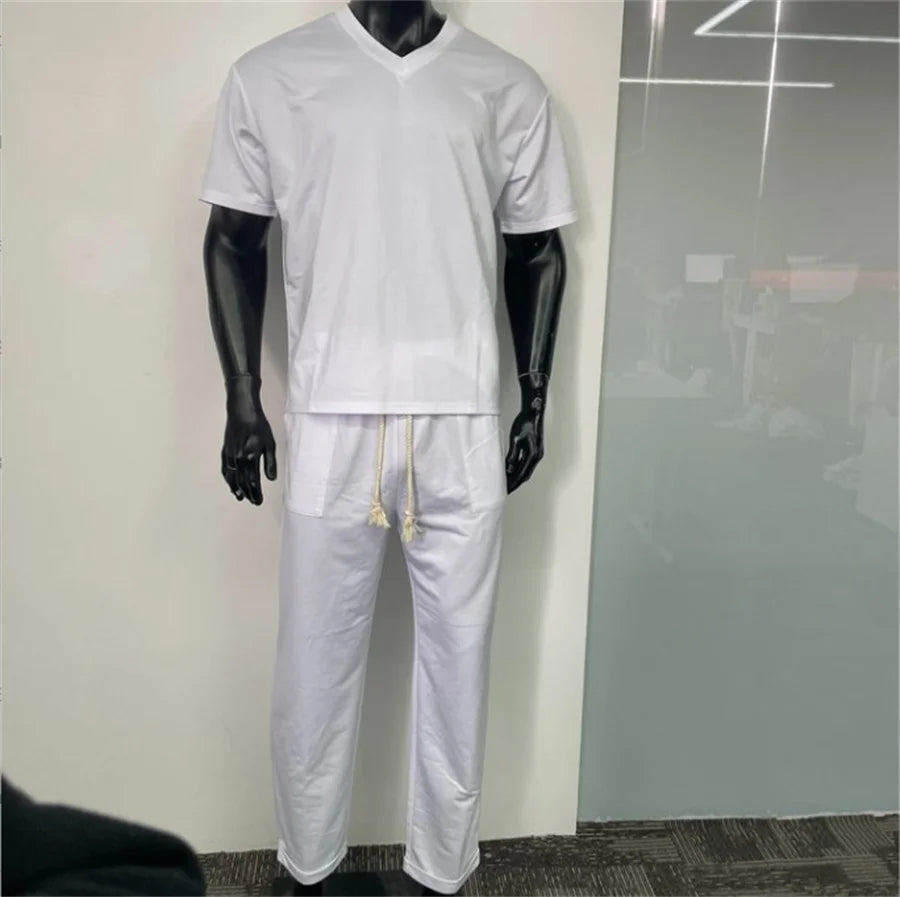 EaseMode V-Neck Two Piece Set