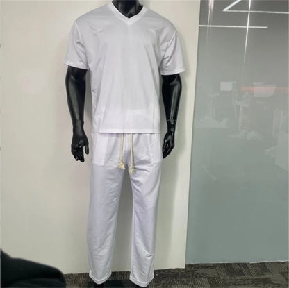 EaseMode V-Neck Two Piece Set