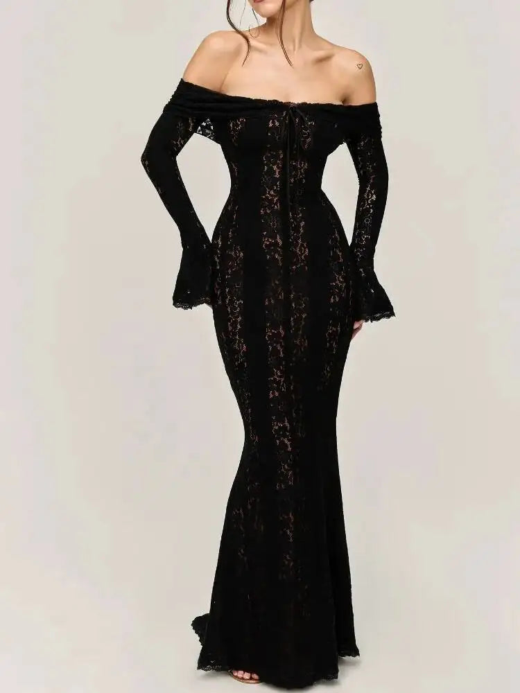 Lace Blossom Midi Dress