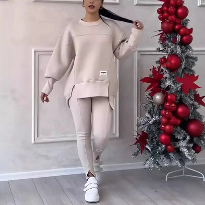 Casual Two Piece Hoodie Sweat Set