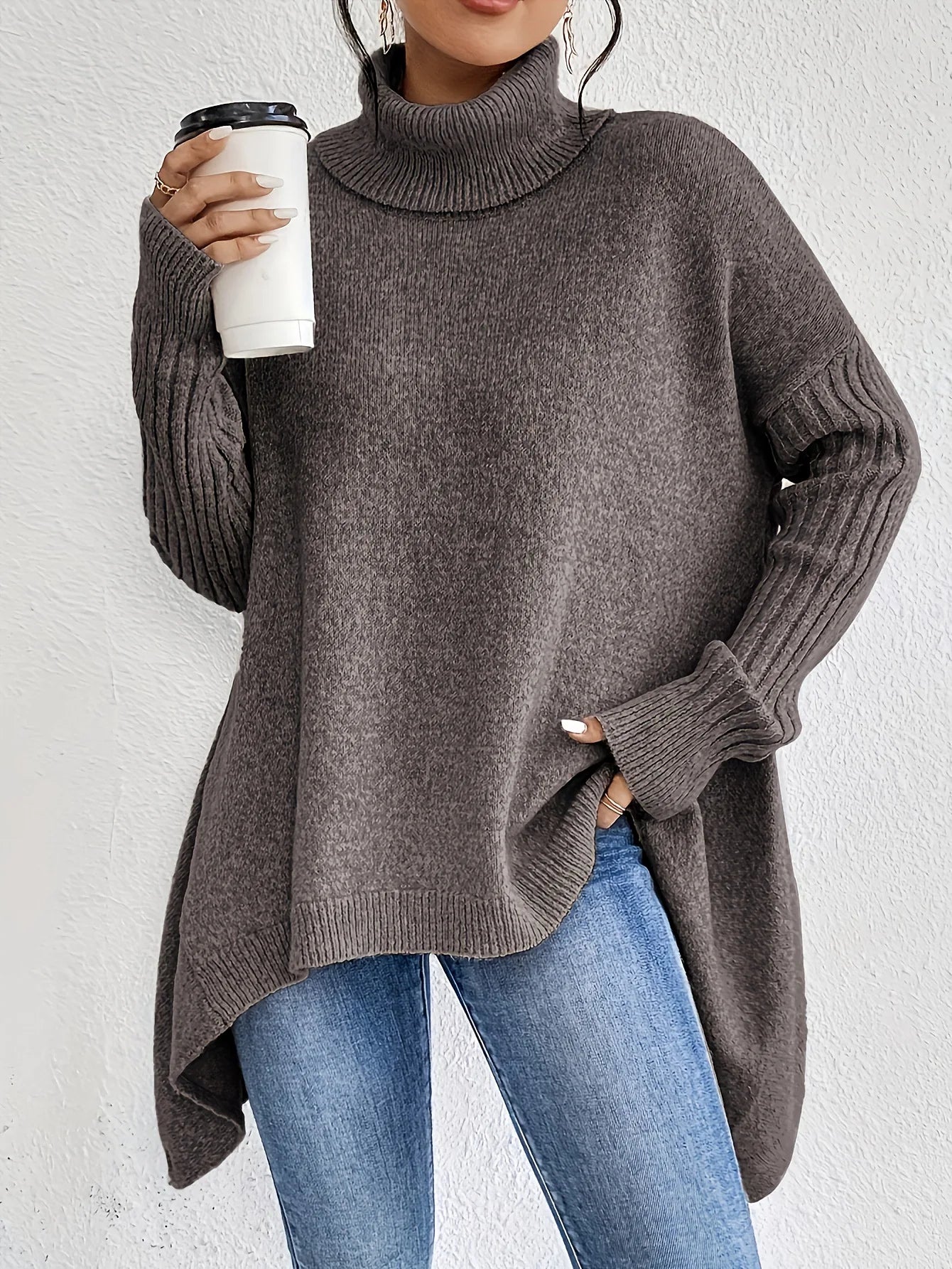 Casual Drop-Shoulder Sweater