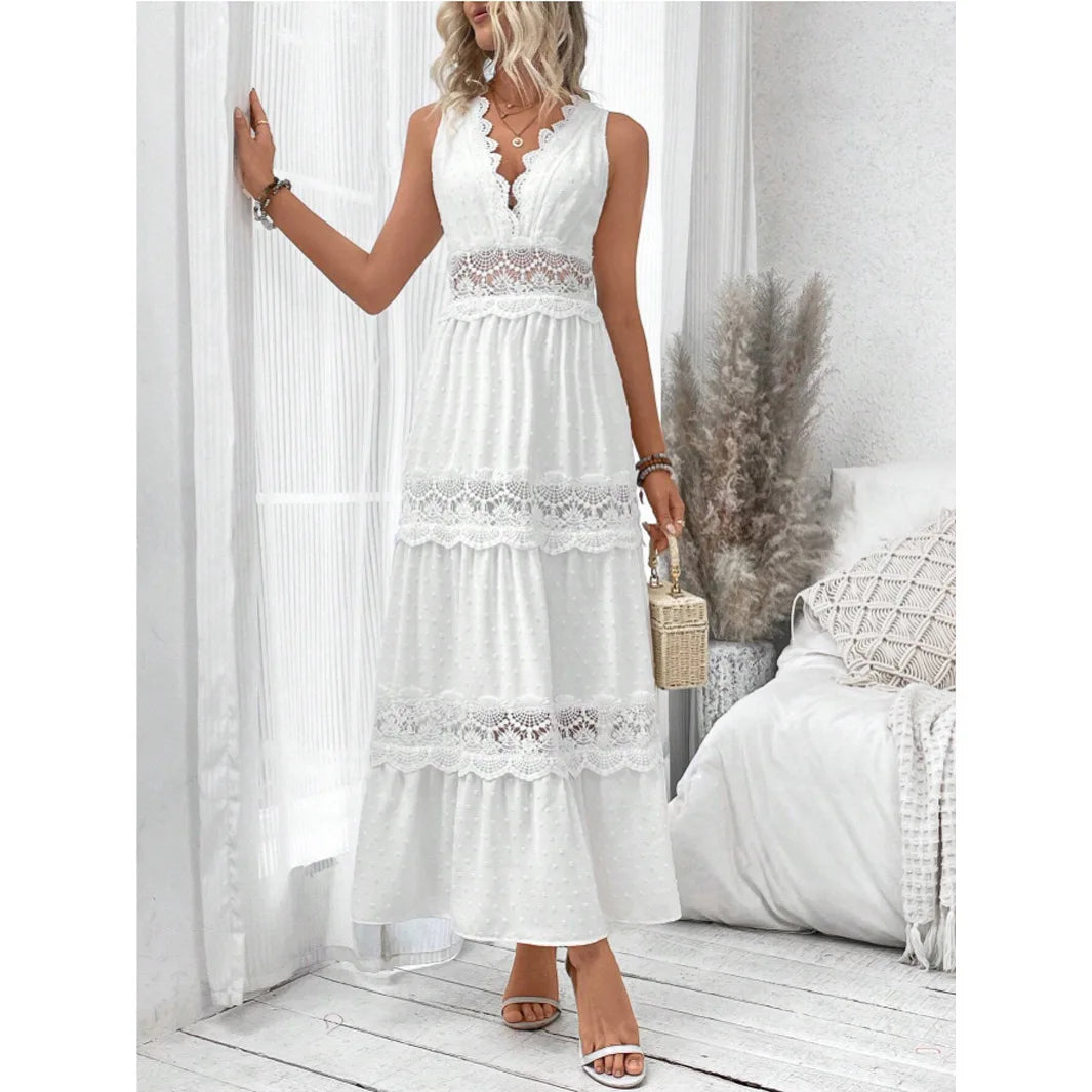 Elegant Lace Bohemian Dress
