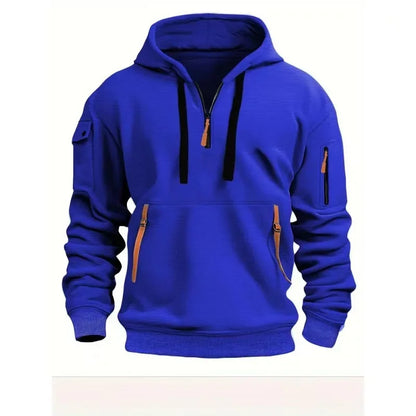 Urban Edge Zipper Pocket Hoodie