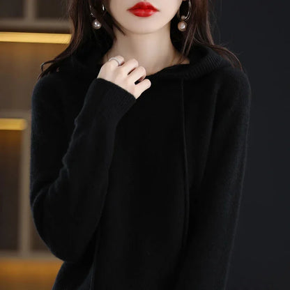 Hooded Pullover Sweater — Thick Warm