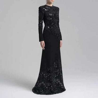 Lace Enchant Vintage Mermaid Gown