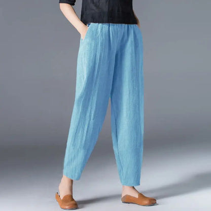 Breezy Ease Cotton Harem Pants