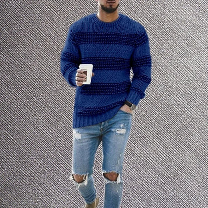 Luxury Striped Slim Fit Sweater