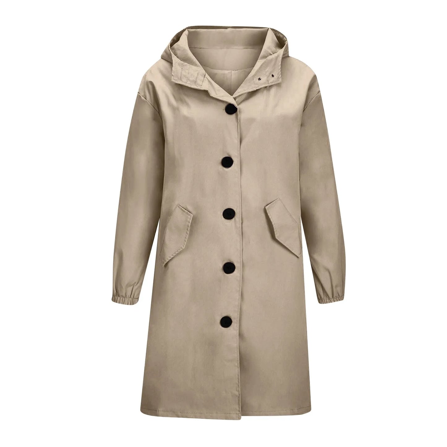 Women’s Long Hooded Trench Coat