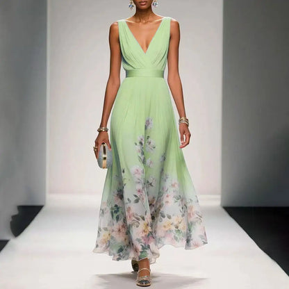 Boho Halter Floral Maxi Dress