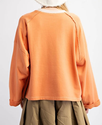 Sweet Floral Patch Hoodie