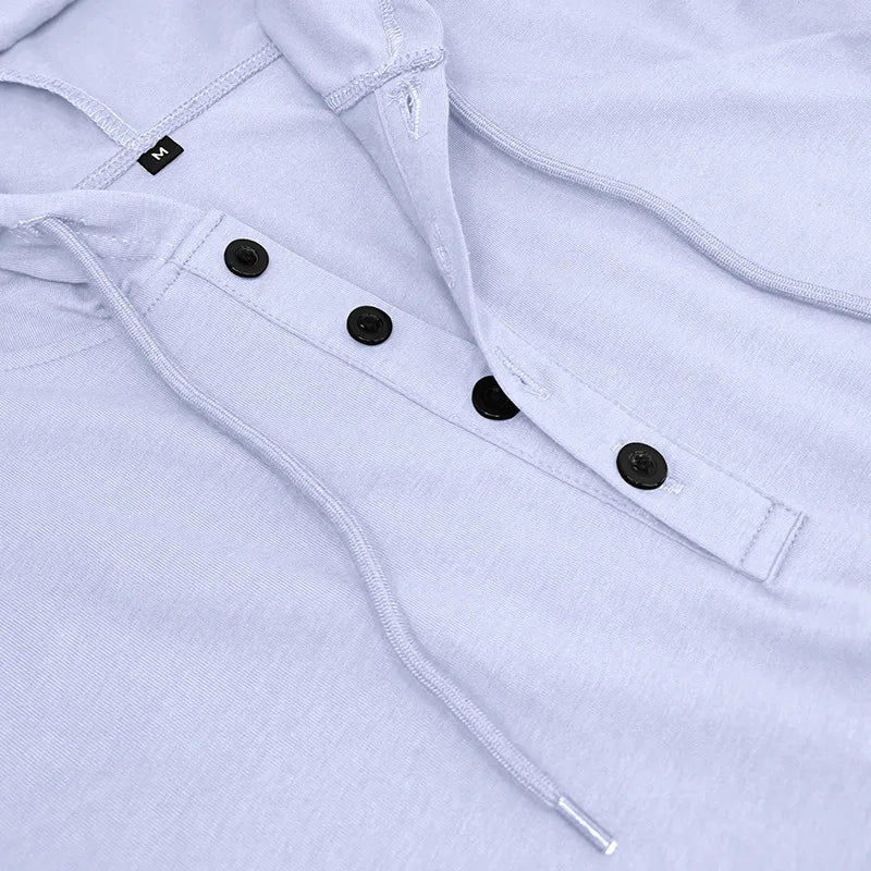BreezeFit Hooded Henley Tee