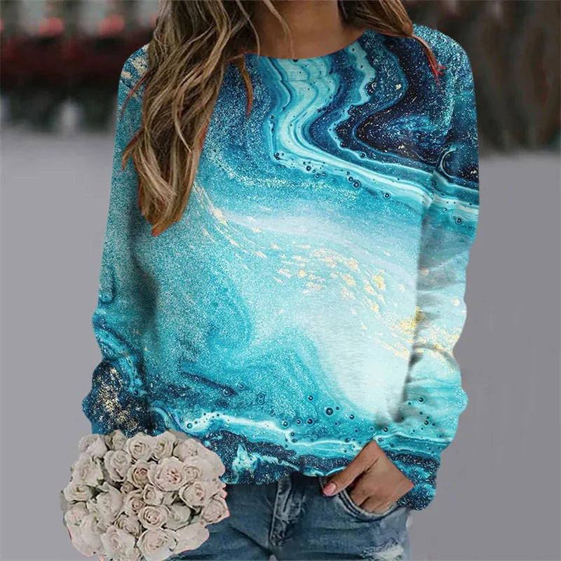 Y2K Colorful Florals Streetwear Pullover