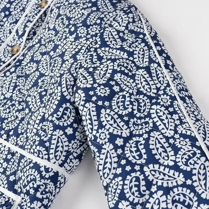Canvas Charm Printed Patchwork Jacket