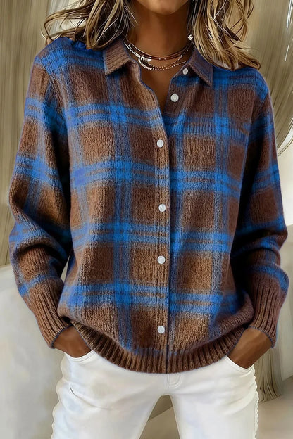 Winter Explosive Women’s Lapel Striped Color