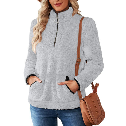 Cozy Zest Half-Zip Wool Pullover