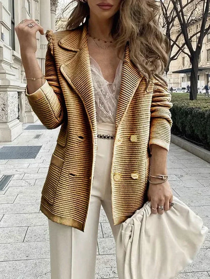 Double Breasted Blazer Coat