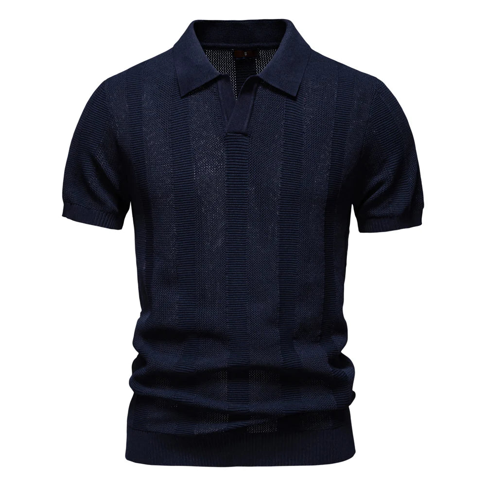 StratoMesh Solid & Stripe Knit Top
