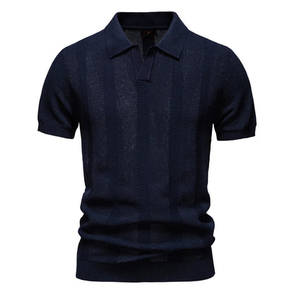 StratoMesh Solid & Stripe Knit Top