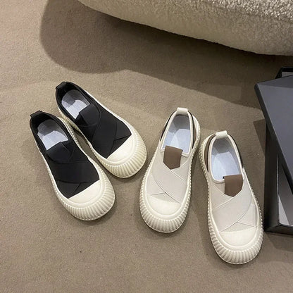 Platform Mesh Slip-On Sneakers