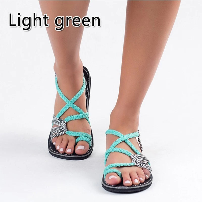 Comfortable Flat Strap Sandals for Women