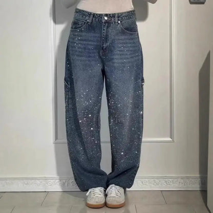 Glimmer High Waist Wide Leg Jeans