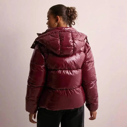 Casual Zip-Up Hooded Cotton Jacket