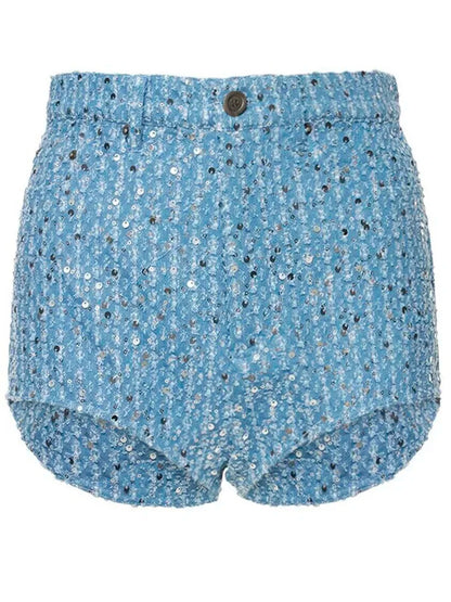 Glimmer Edge Sequin Denim Set