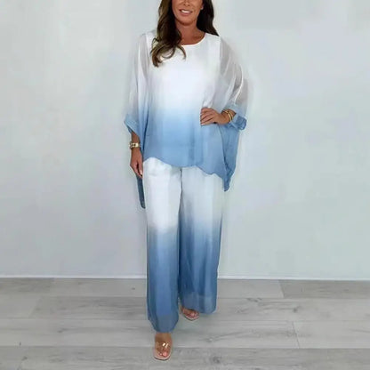 Chiffon Gradient Two-Piece Set
