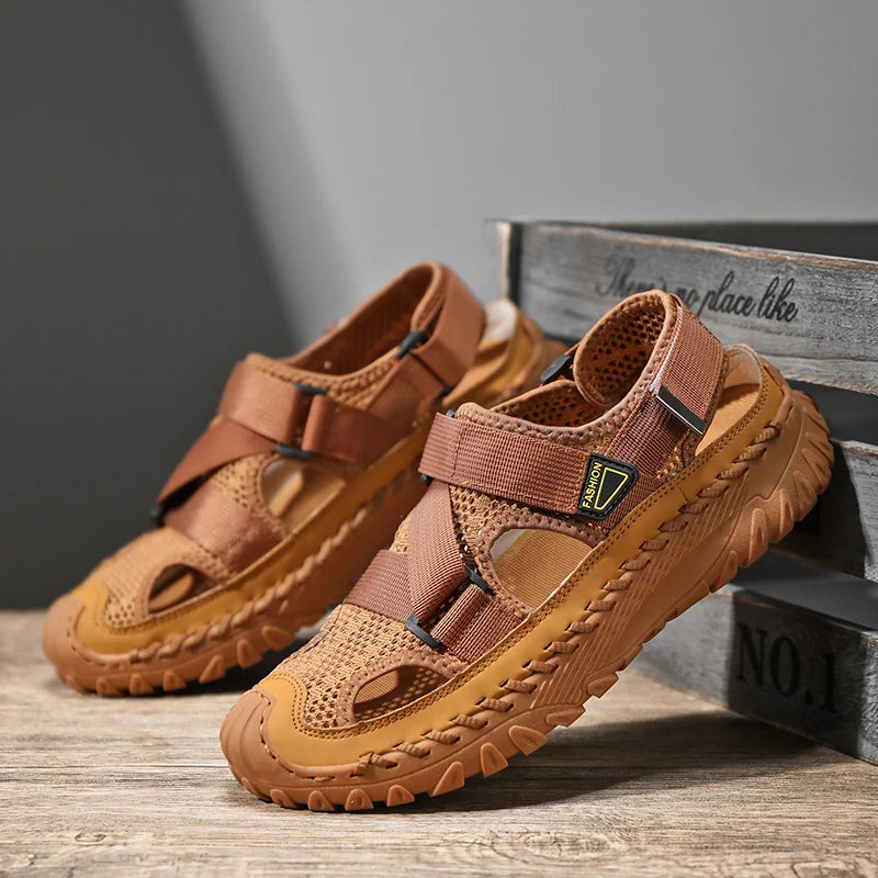 TerraWalk Genuine Leather Men’s Sandals