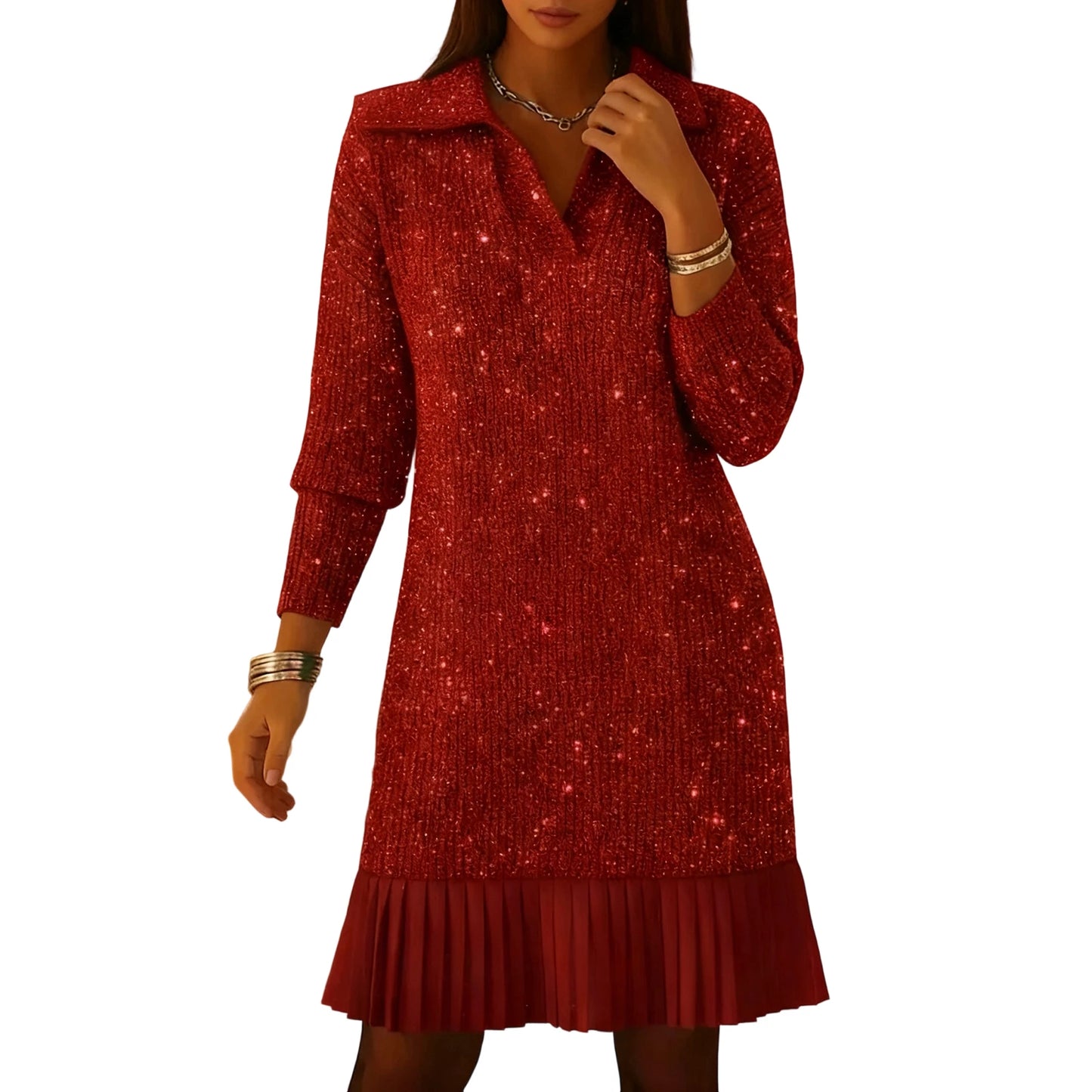 Long Slim Fit Dress Date Night & Holiday