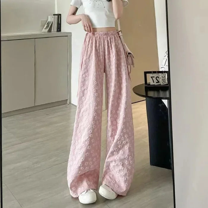 Floral Wide-Leg Pants