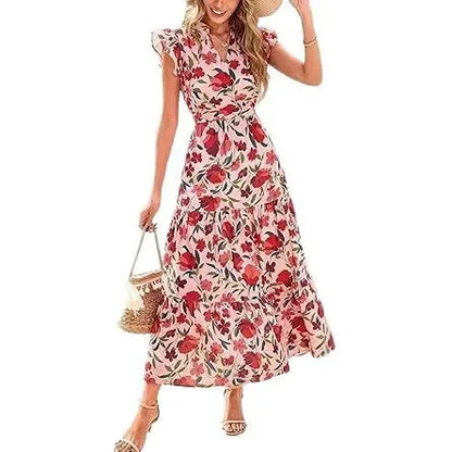 Printed Sleeveless Wide-Leg Jumpsuit